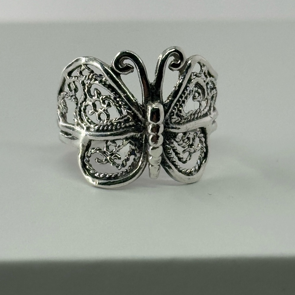 925 Silver Butterfly Ring
